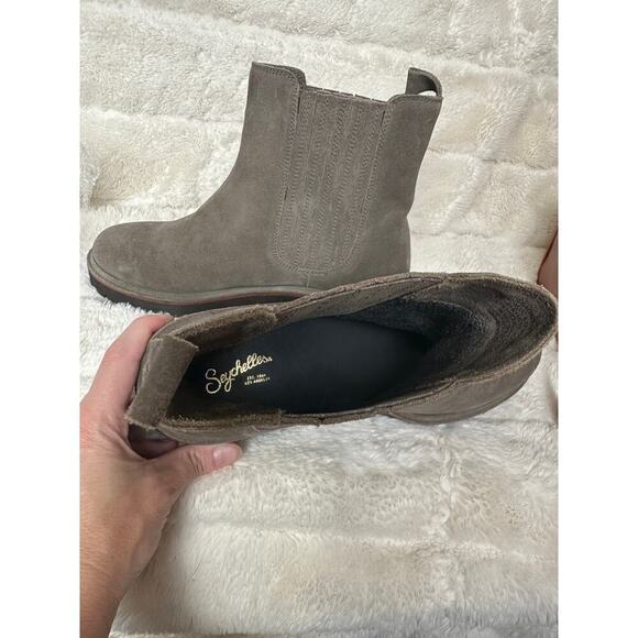 Seychelles 8.5 Cashew Boot Chelsea Pull on Festival Lug sole - Picture 4 of 6